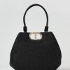 Borsa rafia Twinset nero