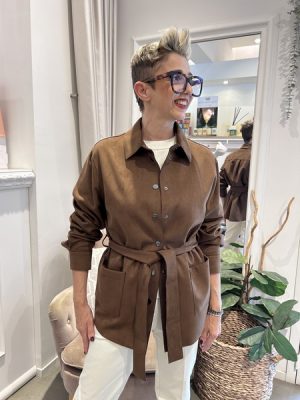 Giacca camicia in suede Pennyblack