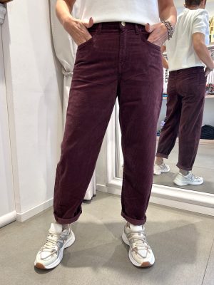 Pantalone balloon in velluto Kaos