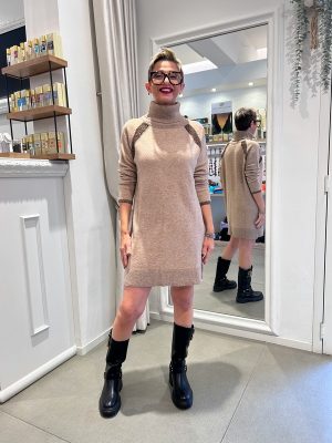 Abito in maglia con lurex