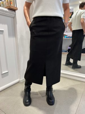 Gonna longuette in suede Emme