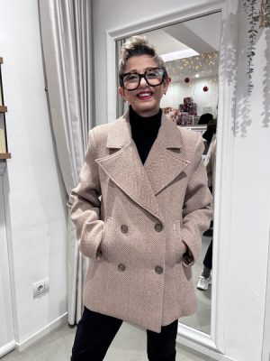 Cappotto corto spinato Markup