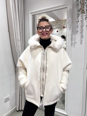 Piumino con cappa Markup