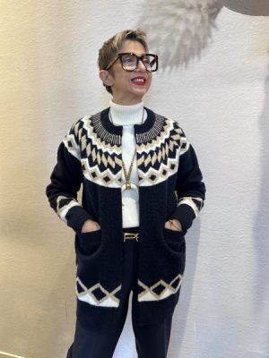 Cardigan jacquard Markup