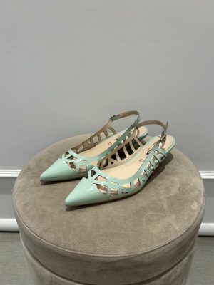 Slingback ragnetto verde Latika