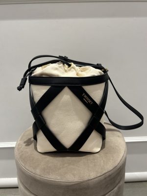 Borsa a secchiello in canvas Twinset