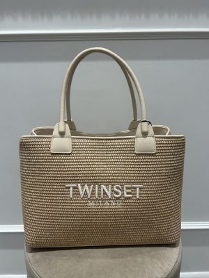Shopper effetto rafia Twinset