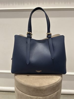 Maxi tote blu Twinset