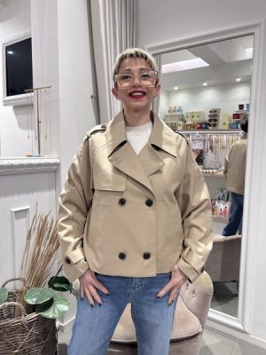 Trench corto beige ICHI