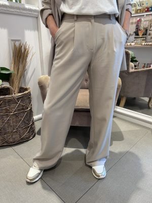 Pantalone wide sabbia
