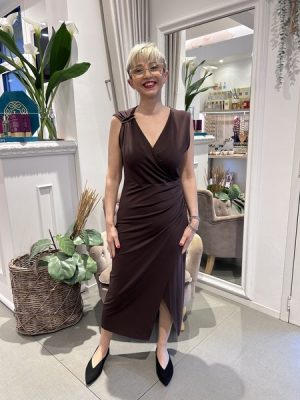 Abito midi a tubino moro Kaos